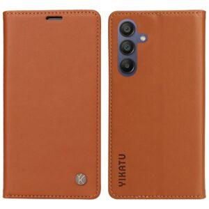 Samsung Galaxy A17/ A16/ A26 5G YIKATU YK-001 Leather Flip Cover Magnetic Closure – Brown