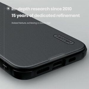 iPhone 16e NILLKIN Super frosted Shield Pro Matte PC + TPU Cover – Black