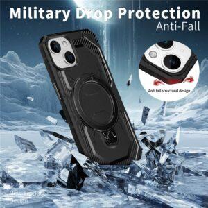 iPhone 14 / 13 MagSafe Kickstand TPU + PC Phone Cover – Black