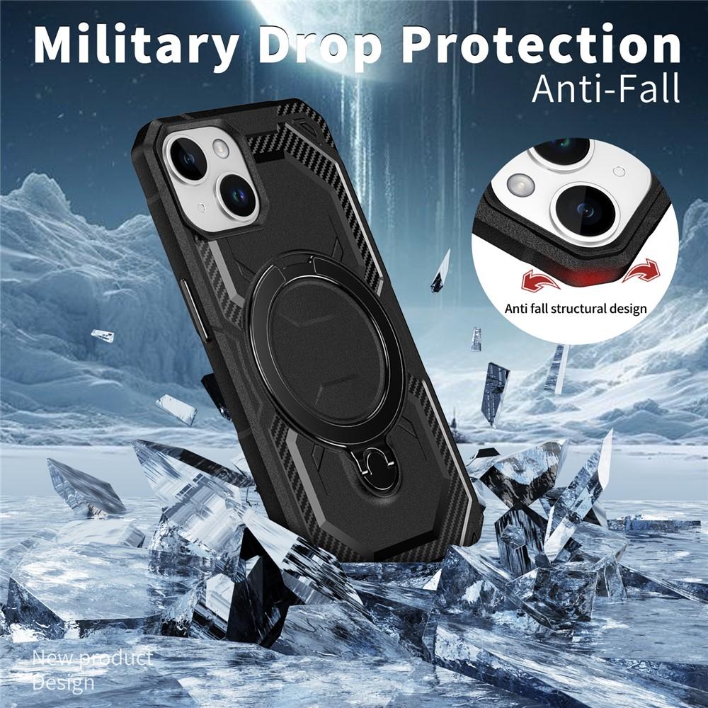 iPhone 14 / 13 MagSafe Kickstand TPU + PC Phone Cover - Black - Image 2
