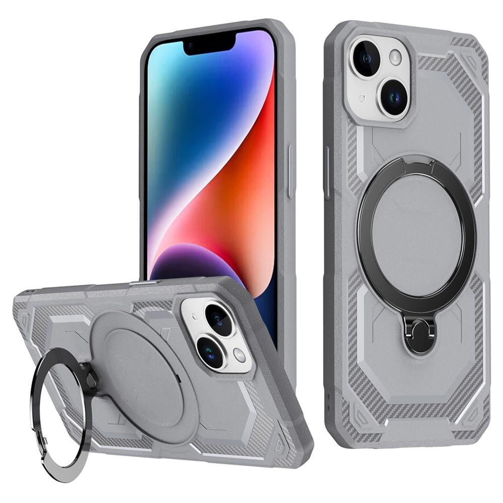 iPhone 14 / 13 MagSafe Kickstand TPU + PC Phone Cover - Gray