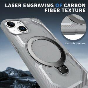 iPhone 14 / 13 MagSafe Kickstand TPU + PC Phone Cover – Gray