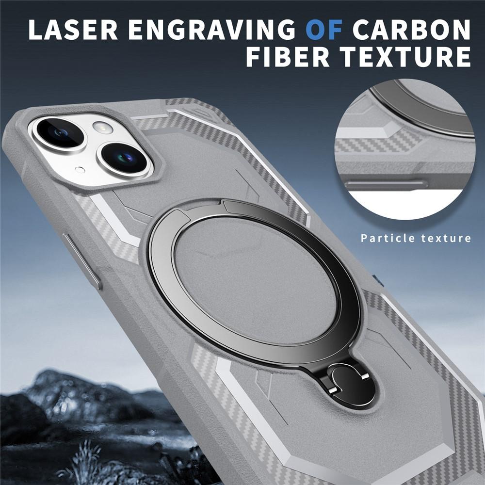 iPhone 14 / 13 MagSafe Kickstand TPU + PC Phone Cover - Gray - Image 2