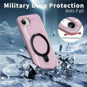 iPhone 16e MagSafe Kickstand TPU + PC Phone Cover – Pink