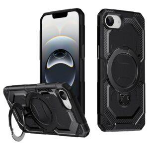 iPhone 16e MagSafe Kickstand TPU + PC Phone Cover – Black