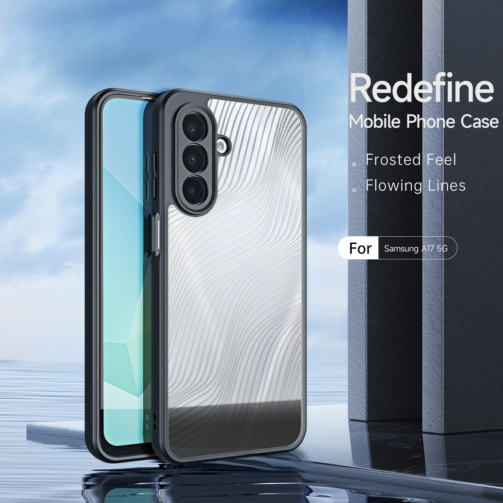 Samsung Galaxy A17 5G / 4G DUX DUCIS Aimo Series Matte Drop-proof Cover - Black - Image 4