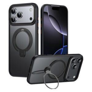 iPhone 17 Pro Max MagSafe Kickstand Matte Back Cover – Black