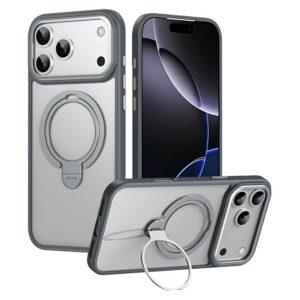iPhone 17 Pro Max MagSafe Kickstand Matte Back Cover – Grey