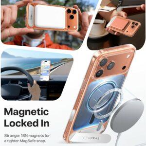 iPhone 17 Pro Max TORRAS Kickstand TPU + PC Magsafe Cover – Transparent
