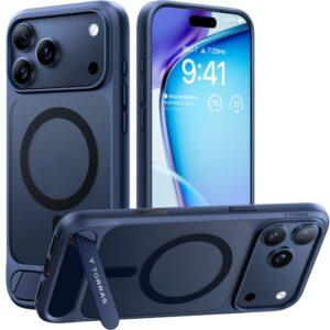 iPhone 17 Pro Max TORRAS Kickstand TPU + PC Magsafe Cover – Dark Blue