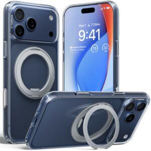 iPhone 17 Pro Max TORRAS Ostand R Fitness Series MagSafe TPU PC Kickstand Cover – Transparent