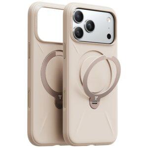 iPhone 17 Pro Max TORRAS Ostand Spin Silicone Series Magsafe Ring Kickstand Cover – Gold