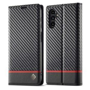 Samsung Galaxy A17 LC.IMEEKE Wallet Carbon Fiber Texture Flip Leather Cover - Horizontal Stripe