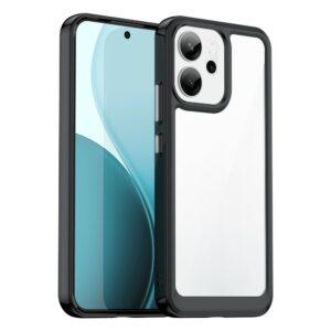 Oppo Reno14 F 5G TPU + Acrylic Protective Clear Cover – Black