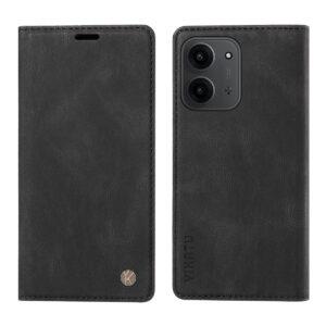 Redmi 15C 4G YIKATU YK-004 flip leather Skin-Touch Wallet Cover – Black