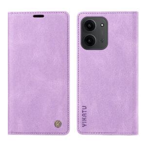 Redmi 15C 4G YIKATU YK-004 flip leather Skin-Touch Wallet Cover – Purple
