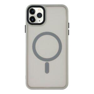 iPhone 11 Pro Max MagSafe Skin-Touch PC + TPU Cover - Grey