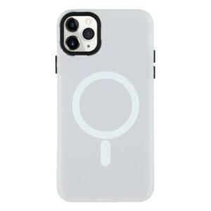 iPhone 11 Pro Max MagSafe Skin-Touch PC + TPU Cover - White