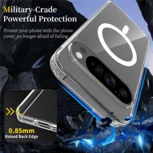 Google Pixel 10 Pro/10/9 Pro/9 Magsafe TPU + PC Clear Phone Cover