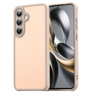 Samsung Galaxy S25 FE Drop Proof Frosted Translucent PC + TPU Cover – Orange