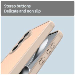 Samsung Galaxy S25 FE Drop Proof Frosted Translucent PC + TPU Cover – Orange