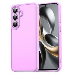 Samsung Galaxy S25 FE Drop Proof Frosted Translucent PC + TPU Cover – Light Purple