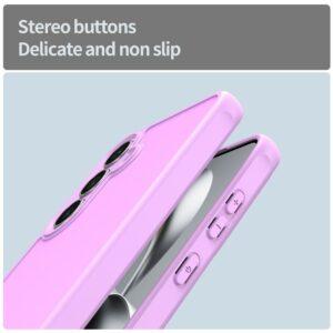 Samsung Galaxy S25 FE Drop Proof Frosted Translucent PC + TPU Cover – Light Purple