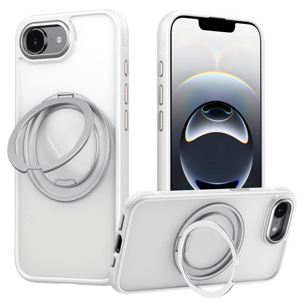 iPhone 16e MagSafe Kickstand TPU PC Phone Cover - White