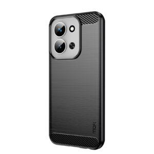 Redmi 15C 4G MOFI Texture Carbon Fiber Soft TPU Cover – Black