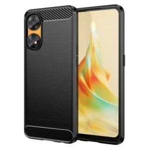 Oppo Reno8 T 4G Brushed Carbon Fiber Texture Cover – Black