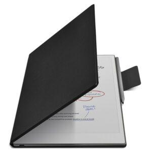 ReMarkable Paper Pro PC+PU Leather Flip Cover with Pen Holder - Black