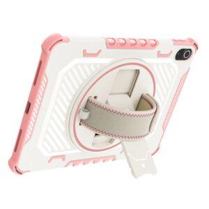 iPad Air 11 /PRO 11 Kickstand PC + TPU Shockproof Cover With Hand Strap – Pink