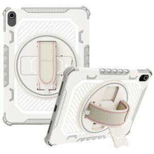iPad Air 11 /PRO 11 Kickstand PC + TPU Shockproof Cover With Hand Strap - Grey