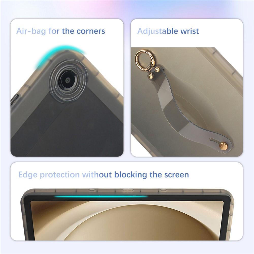 Samsung Galaxy Tab A9+ Shockproof TPU Tablet Cover with Wristband - Black - Image 2