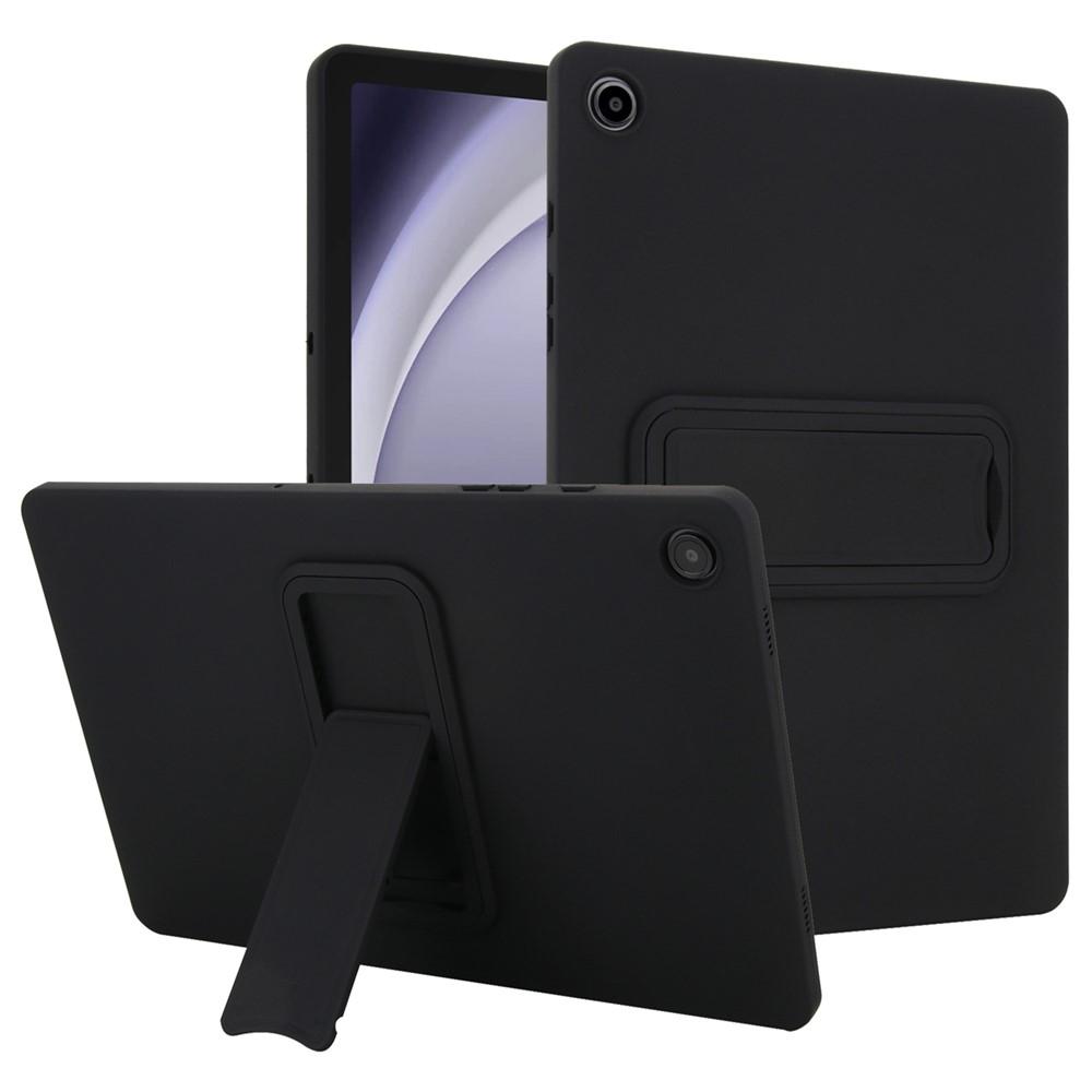 Samsung Galaxy Tab A9+ Case TPU + PC Skin-Friendly Kickstand Tablet Cover - Black