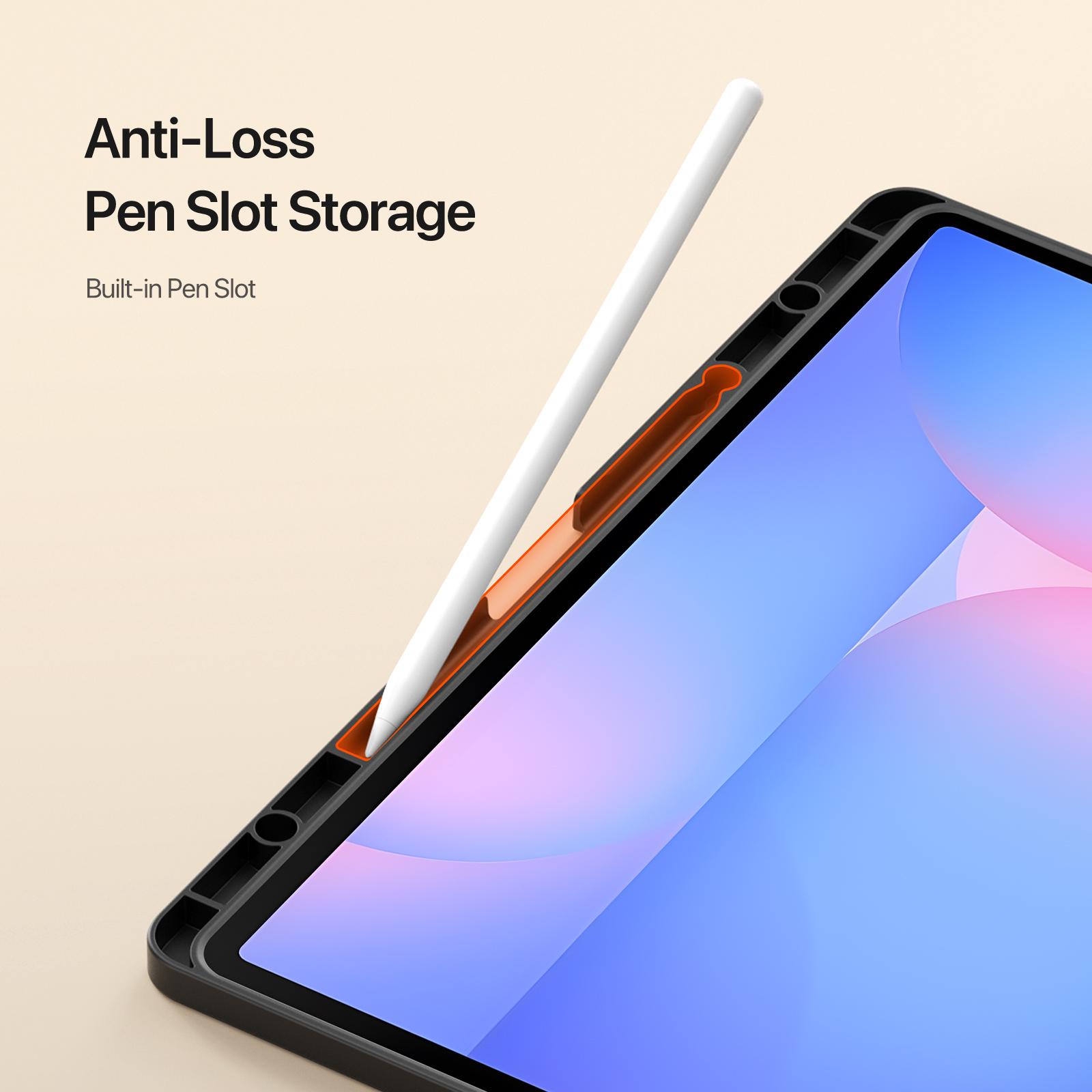 Samsung Galaxy Tab S10 FE+ DUX DUCIS Vers Series Multi-function Stand Leather Cover - Black - Image 2