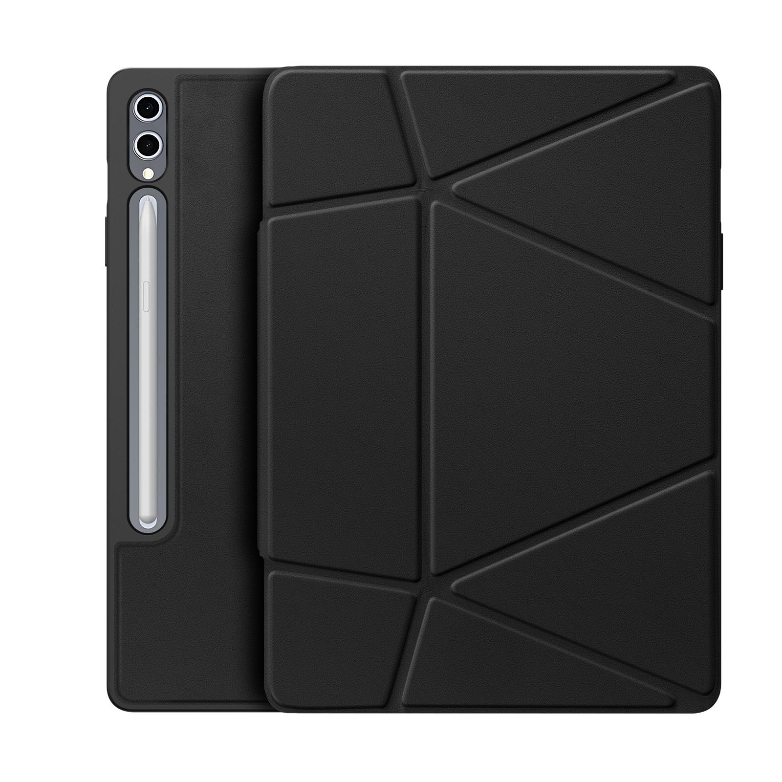 Samsung Galaxy Tab S9+ /S9 FE+ /S10+ DUX DUCIS Vers Series Stand Leather Cover - Black
