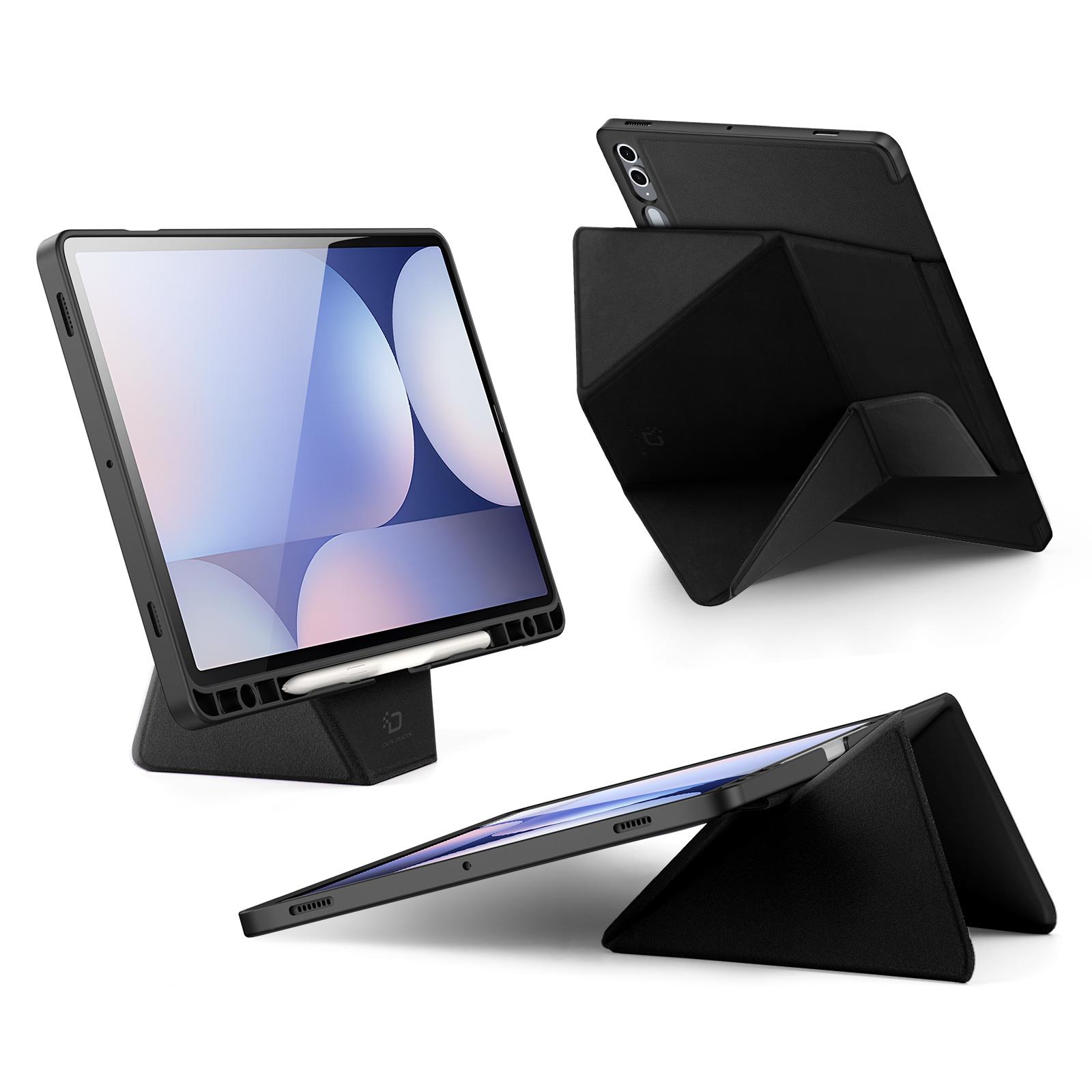 Samsung Galaxy Tab S9+ /S9 FE+ /S10+ DUX DUCIS Vers Series Stand Leather Cover - Black - Image 5