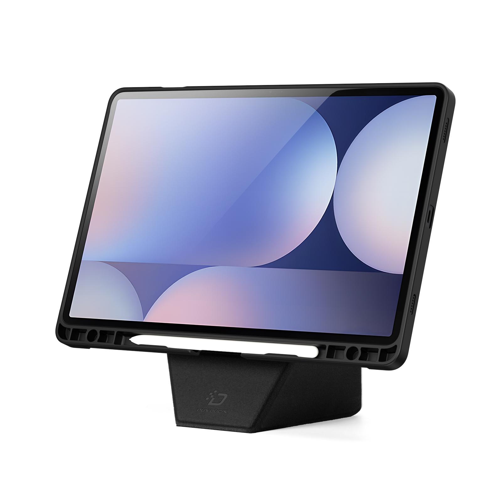 Samsung Galaxy Tab S9+ /S9 FE+ /S10+ DUX DUCIS Vers Series Stand Leather Cover - Black - Image 6