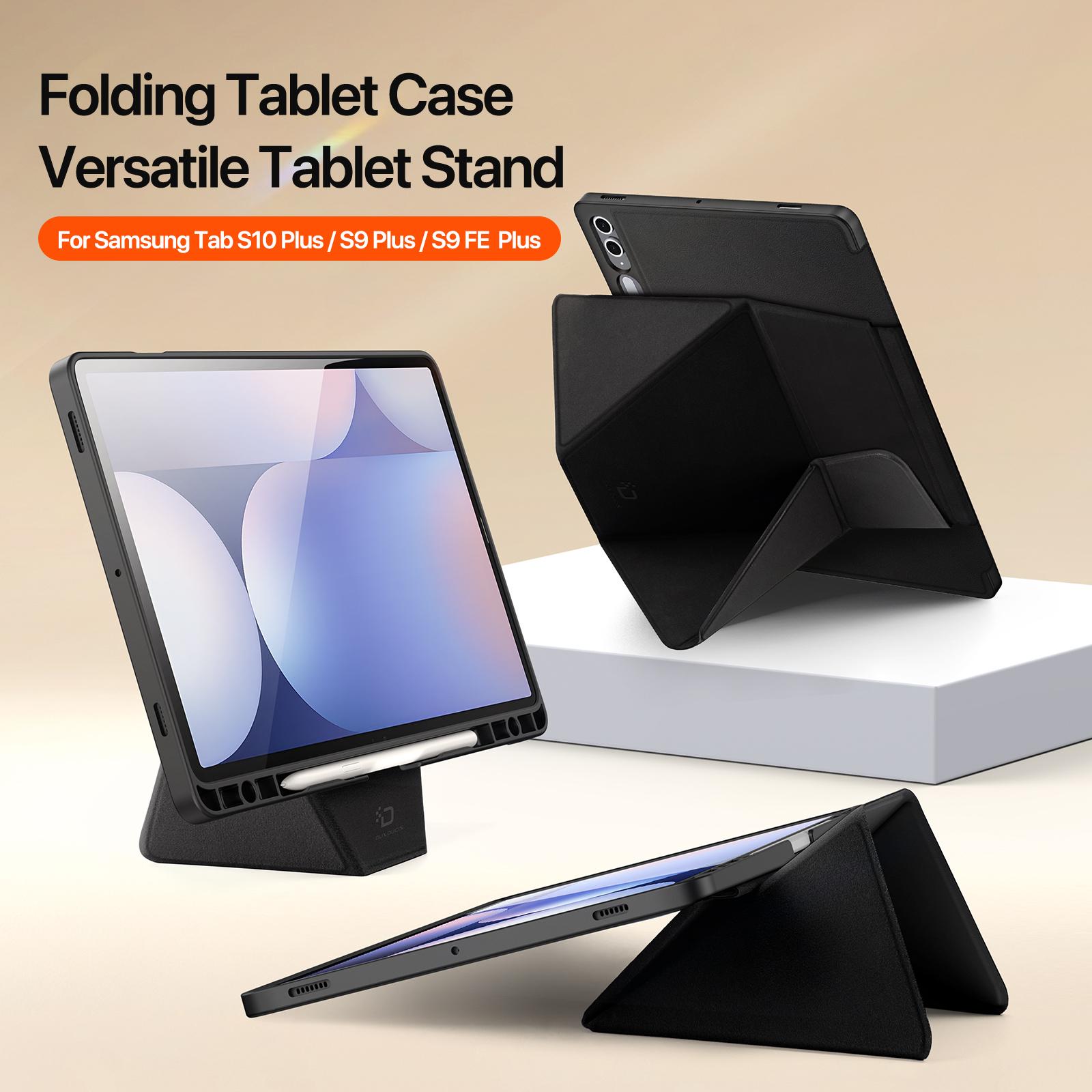 Samsung Galaxy Tab S9+ /S9 FE+ /S10+ DUX DUCIS Vers Series Stand Leather Cover - Black - Image 7