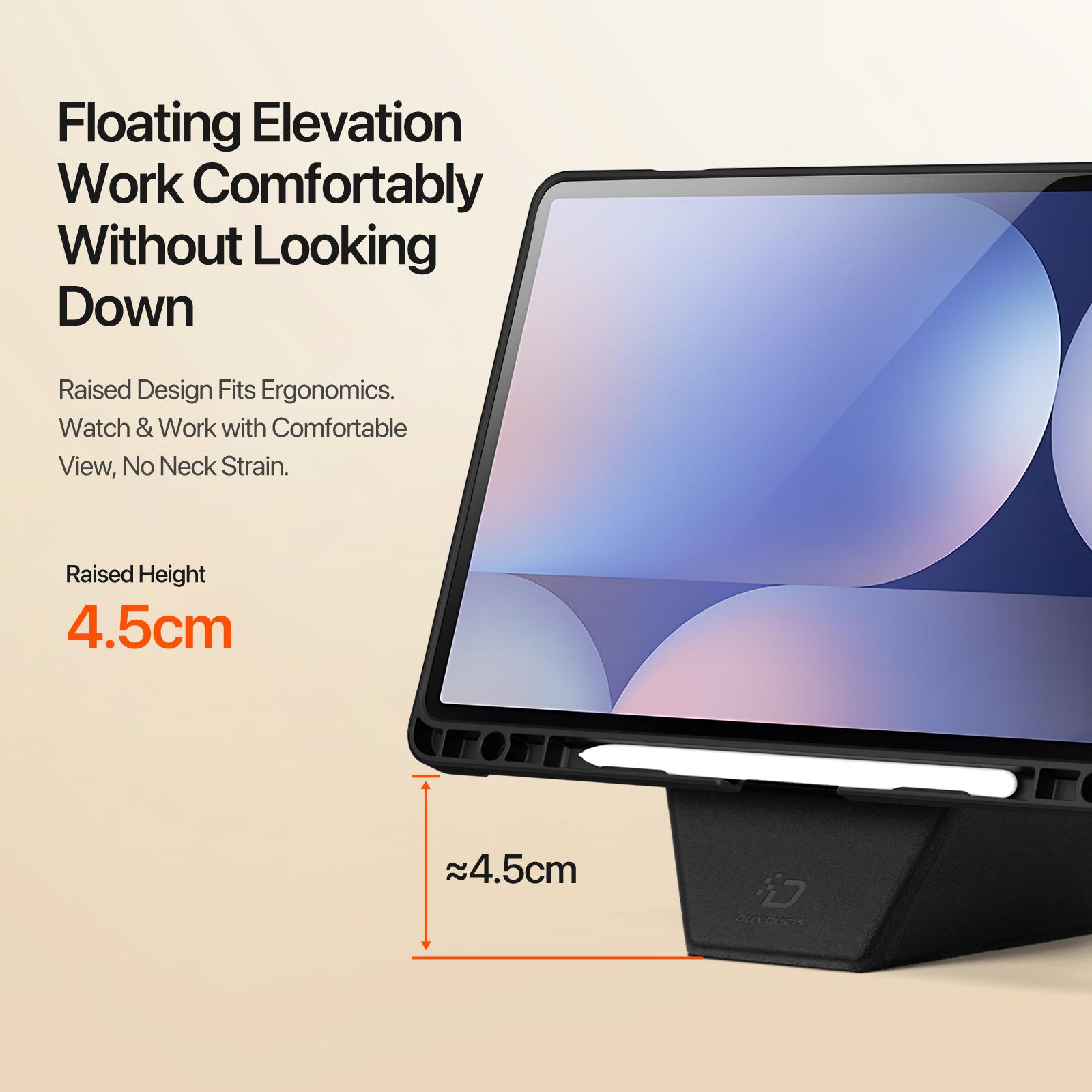 Samsung Galaxy Tab S9+ /S9 FE+ /S10+ DUX DUCIS Vers Series Stand Leather Cover - Black - Image 9