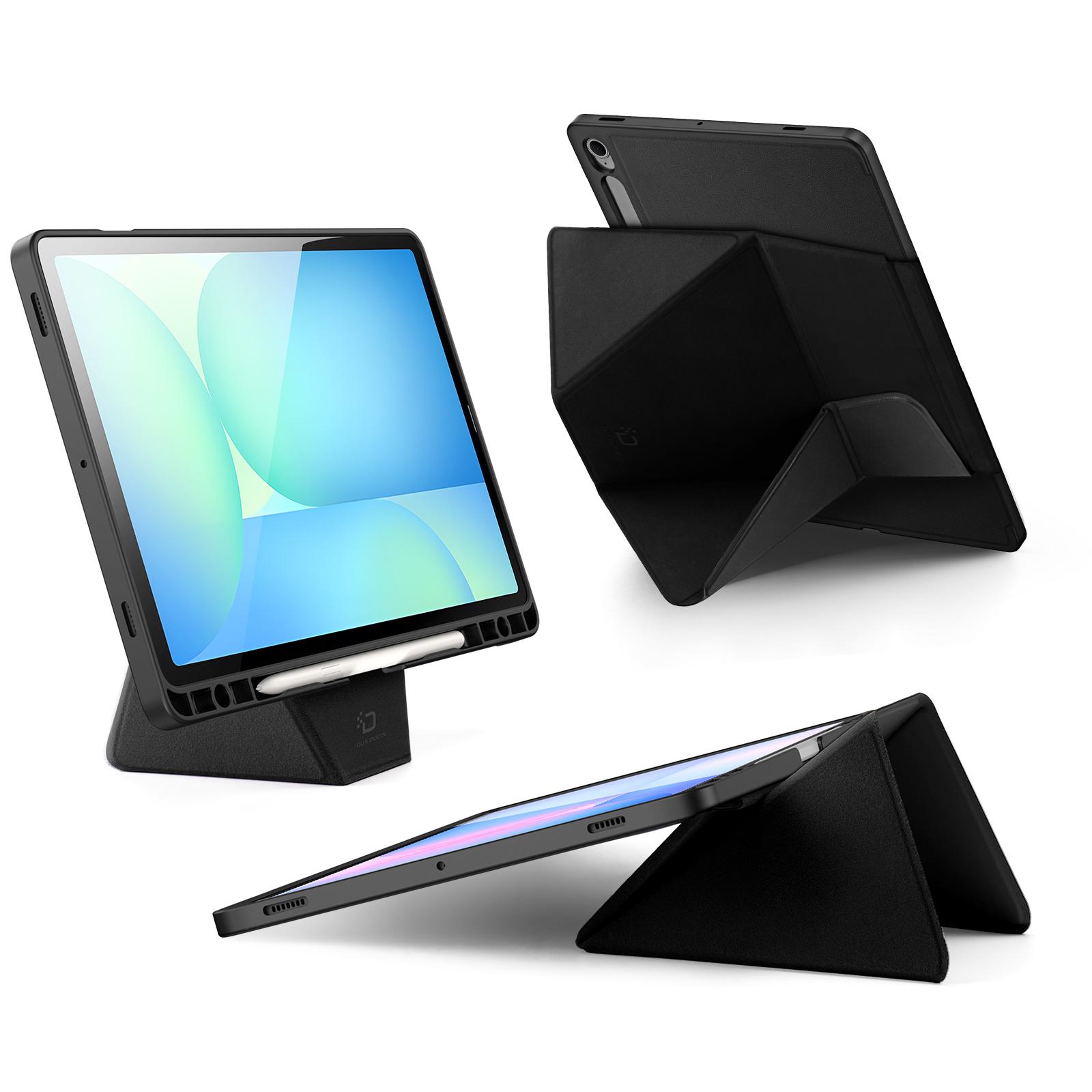 Samsung Galaxy Tab S10 FE/S9 FE/S9/S10 Lite DUX DUCIS Vers Series Stand Leather Cover - Black - Image 5