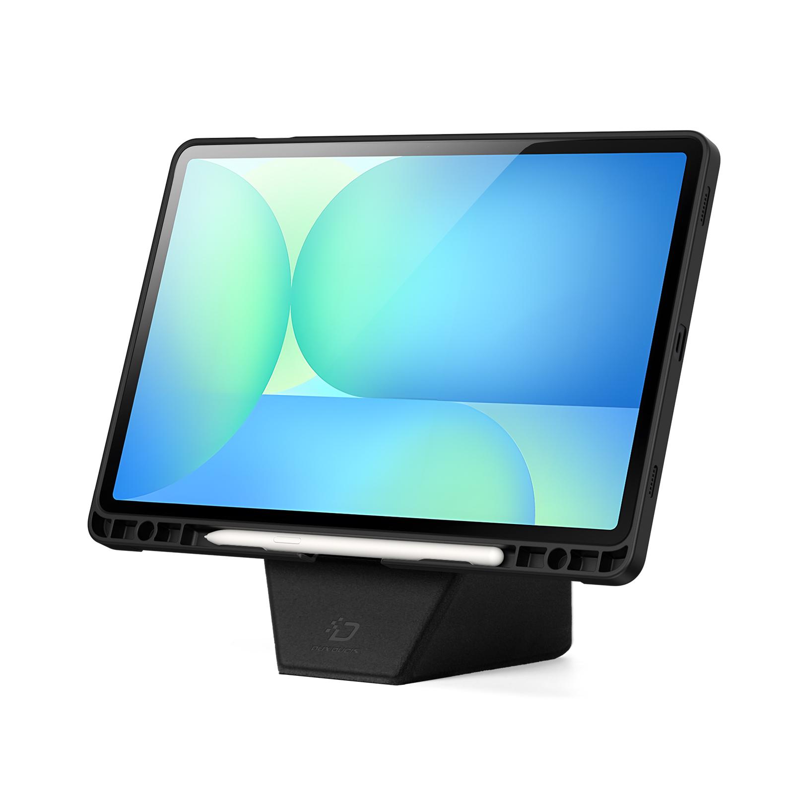 Samsung Galaxy Tab S10 FE/S9 FE/S9/S10 Lite DUX DUCIS Vers Series Stand Leather Cover - Black - Image 6