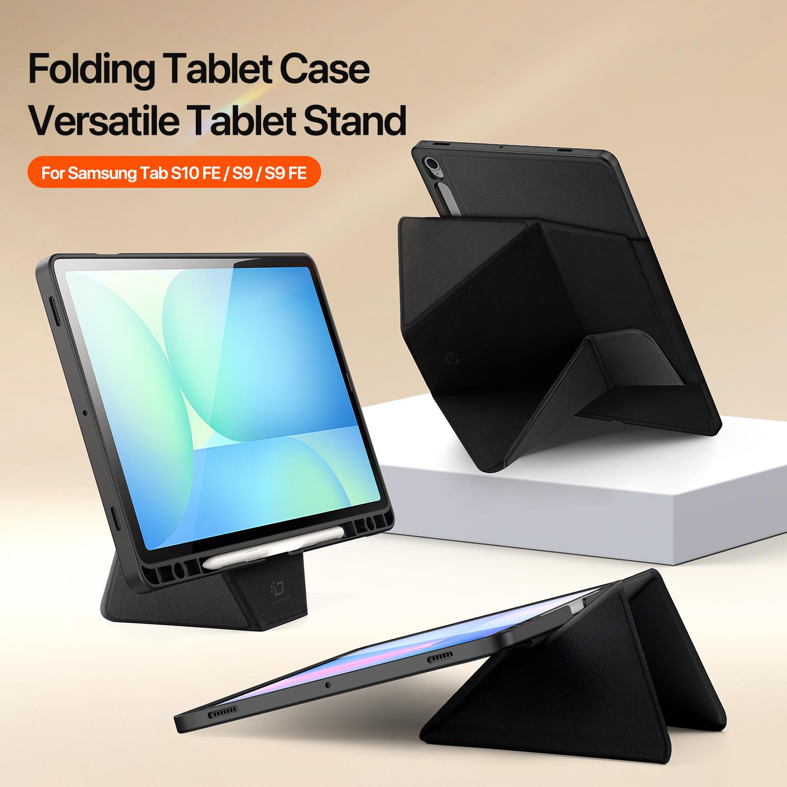 Samsung Galaxy Tab S10 FE/S9 FE/S9/S10 Lite DUX DUCIS Vers Series Stand Leather Cover - Black - Image 7
