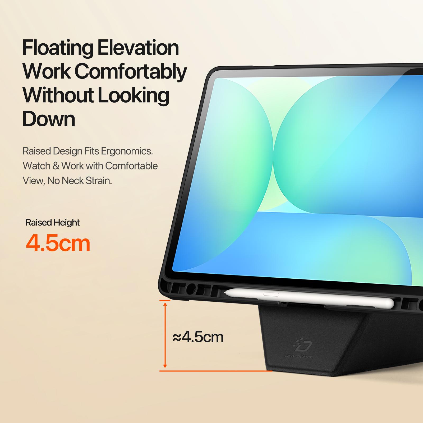 Samsung Galaxy Tab S10 FE/S9 FE/S9/S10 Lite DUX DUCIS Vers Series Stand Leather Cover - Black - Image 9