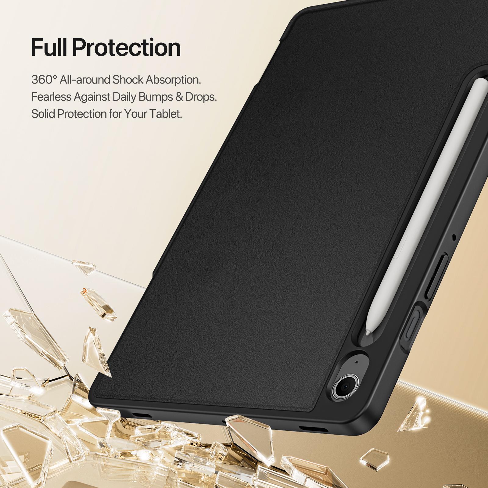 Samsung Galaxy Tab S10 FE/S9 FE/S9/S10 Lite DUX DUCIS Vers Series Stand Leather Cover - Black - Image 10