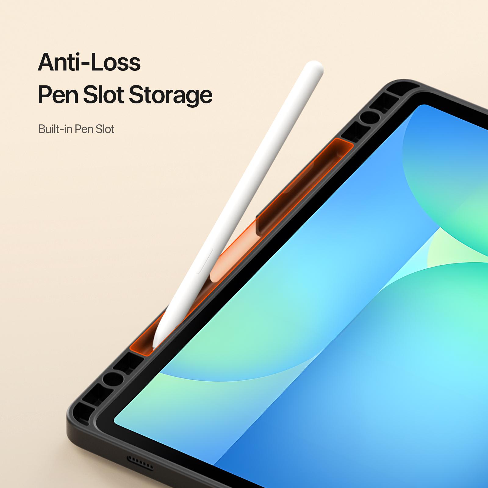 Samsung Galaxy Tab S10 FE/S9 FE/S9/S10 Lite DUX DUCIS Vers Series Stand Leather Cover - Black - Image 2