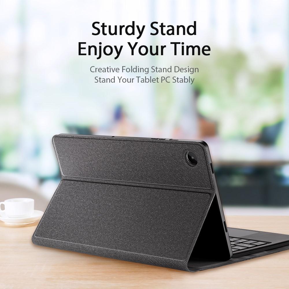 Samsung Galaxy Tab A9+ DUX DUCIS Leather Cover with Touchpad Keyboard - Black - Image 5
