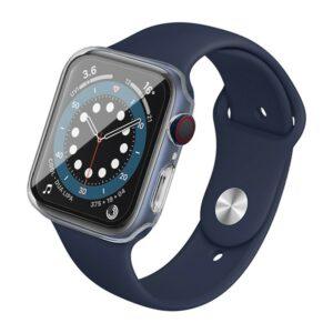IMAK Apple Watch SE 44mm Anti-Scratch Watch Cover with HD Tempered Glass – Transparent