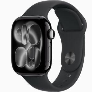 Apple Watch Series 11 42mm Jet Black Al Black Sport Band S/M GPS MEQT4ZP/A
